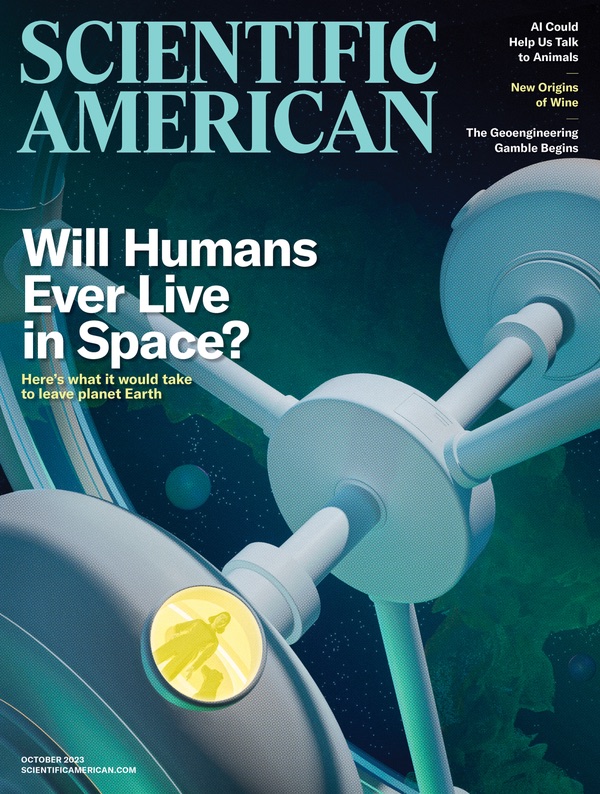 Scientific American, page couverture, octobre 2023