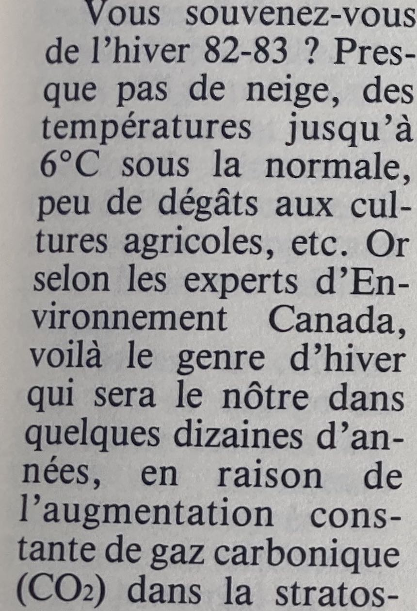 Hebdo-Science -article de 1984 - climat
