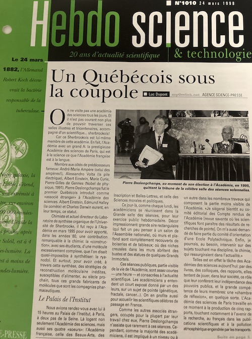 Hebdo-Science, 24 mars 1998