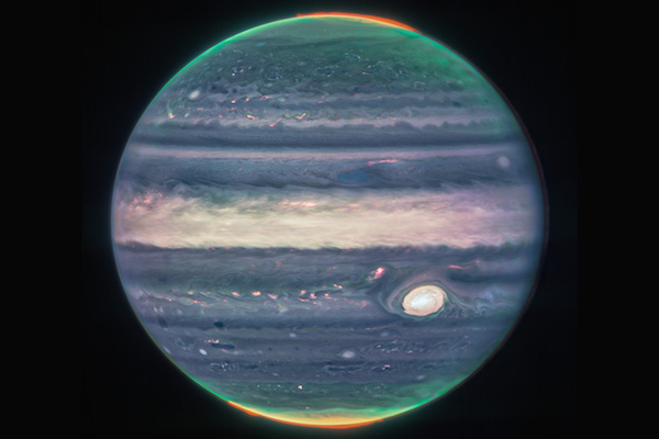 Jupiter, par le télescope spatial JW