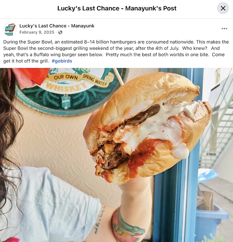 Super Bowl - Hamburger