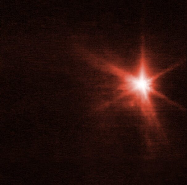 Impact de DART sur un astéroïde - Vu par James-Webb