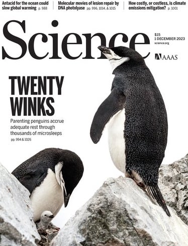 Page couverture de la revue Science, 1er décembre 2023