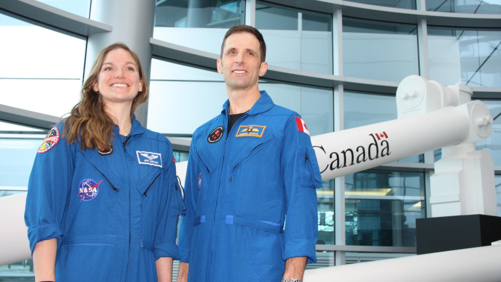 deux nouveaus astronautes canadiens