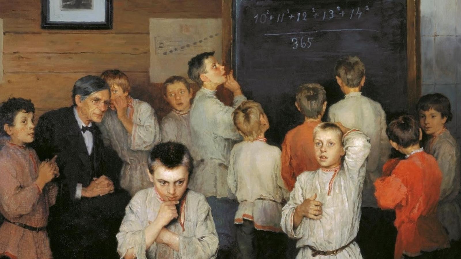 Tableau du peintre russe Nikola&iuml; Bogdanov-Belski.jpg