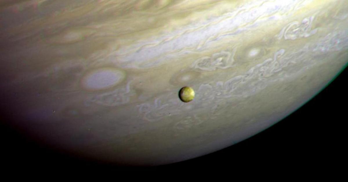 Aurora borealis near Jupiter