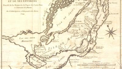 Carte de l’île de Montréal, 1744 