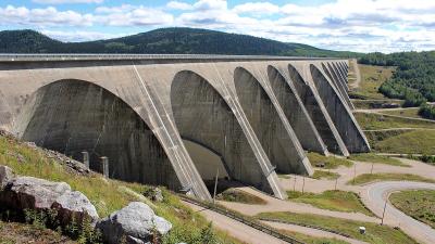 Le barrage Daniel-Johnson au Québec