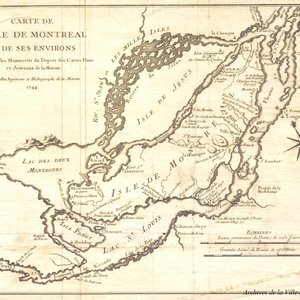Carte de l’île de Montréal, 1744 