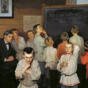 Tableau du peintre russe Nikolaï Bogdanov-Belski.jpg